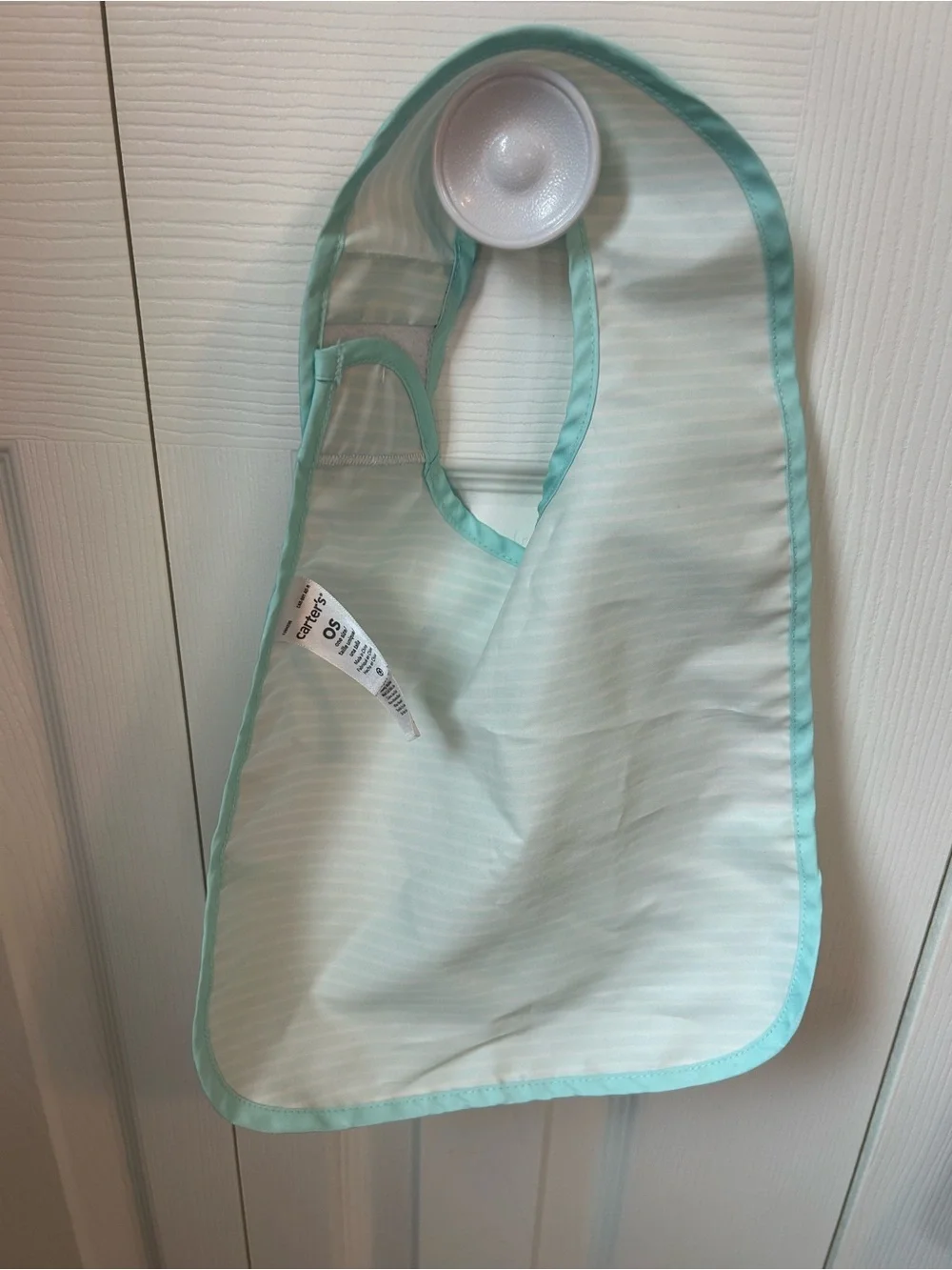 Baby Bib Set of 3 - Light Blue Stripes & Blue Lion Print & Large Red Patterned